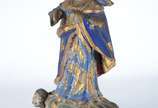 Nossa Senhora da Conceição - Antiga imagem de m... - Nossa Senhora da Conceição - Antiga imagem de madeira policromada e dourada, coroa de prata (sem as mãos). Século XIX. Desgastes do tempo.