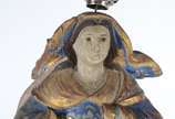 Nossa Senhora da Conceição - Antiga imagem de m... - Nossa Senhora da Conceição - Antiga imagem de madeira policromada e dourada, coroa de prata (sem as mãos). Século XIX. Desgastes do tempo.