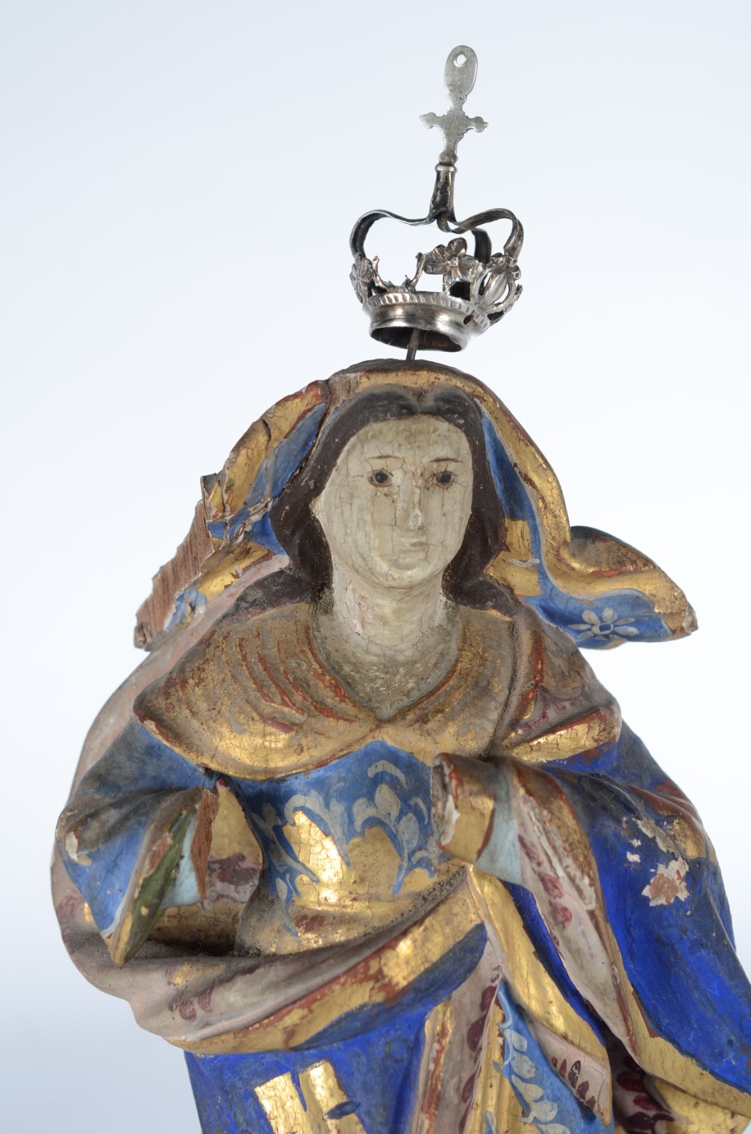 Nossa Senhora da Conceição - Antiga imagem de madeira policromada e... - foto 6 de 8