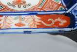 Dois pratos de porcelana japonesa Imari. Dois c... - Dois pratos de porcelana japonesa Imari. Dois com restauro na borda.