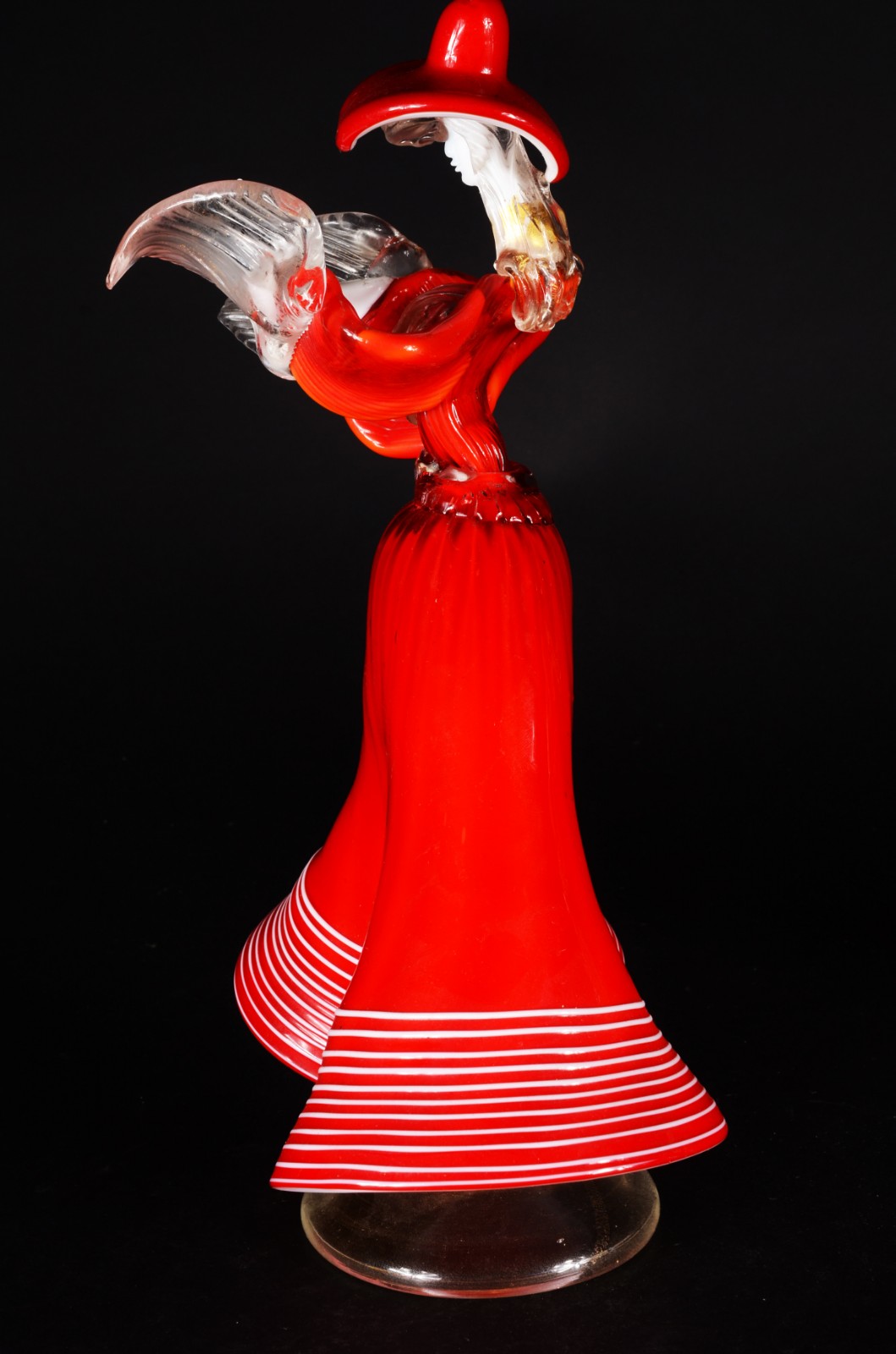 Escultura de murano italiano policromado representando "dama de... - foto 4 de 9