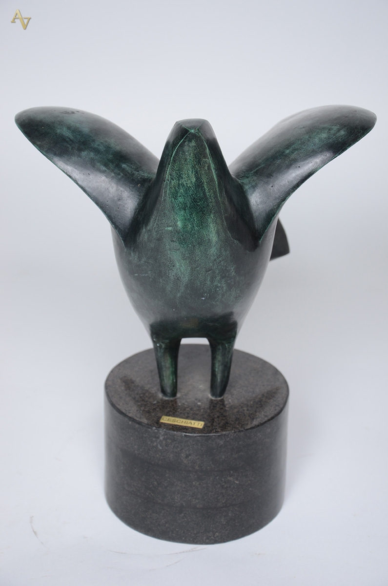 CESCHIATTI (1918 - 1989) - Escultura de bronze patinado representando... - foto 2 de 5