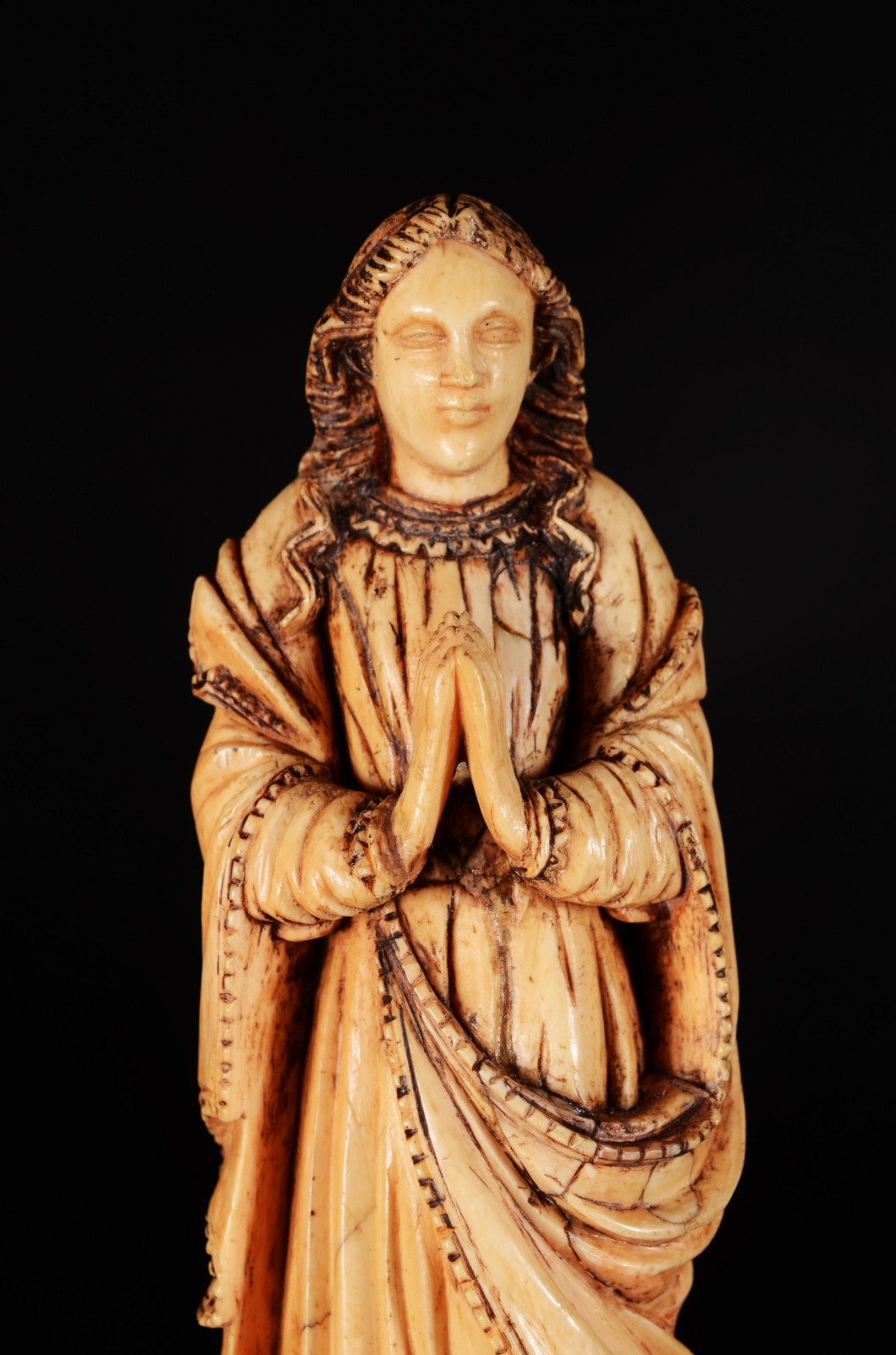 Nossa Senhora da Conceição, escultura indo-portuguesa, do séc. XVIII... - foto 3 de 7
