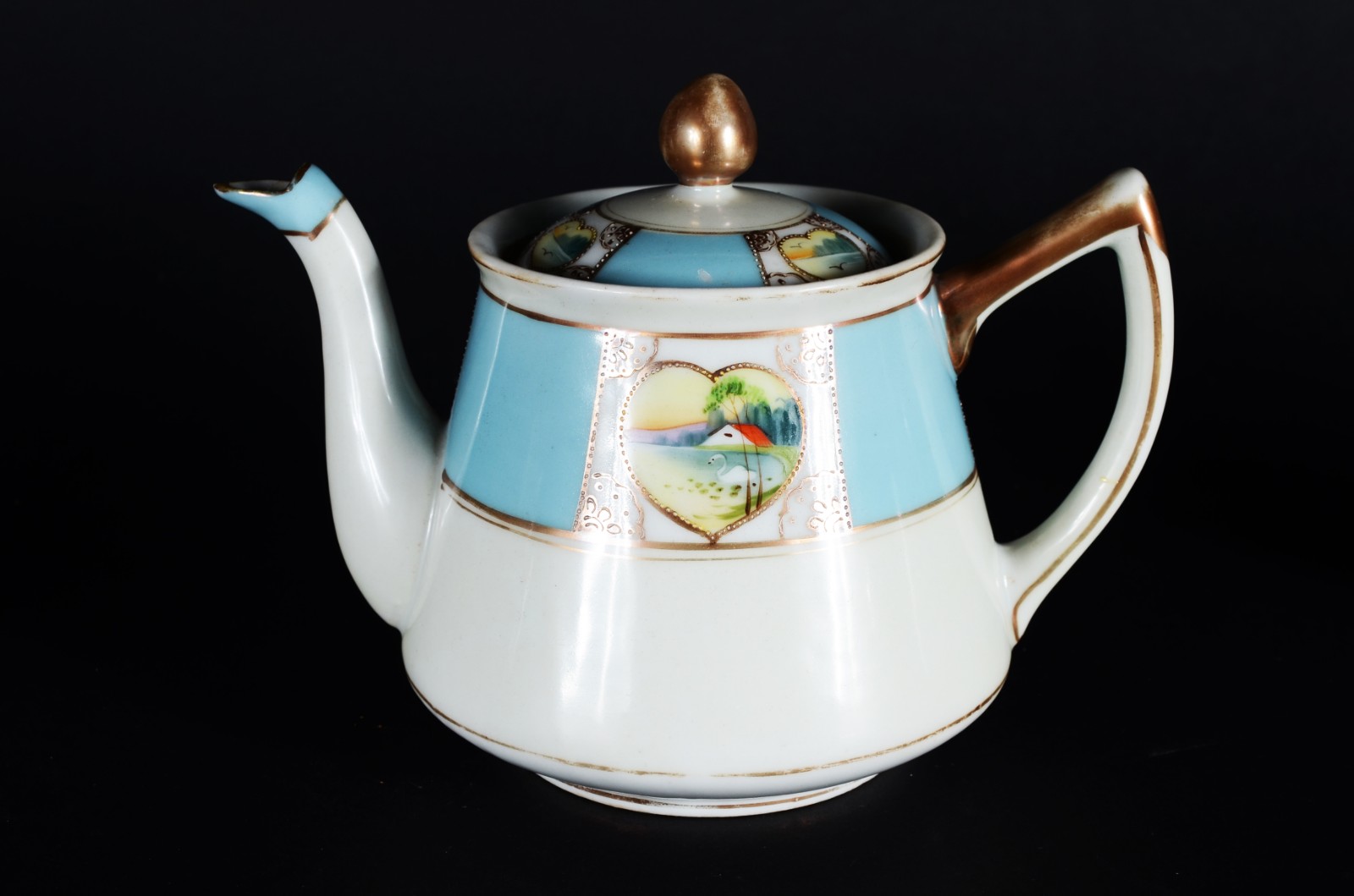 Serviço para café de porcelana oriental, composto de: 2 xícaras de... - foto 2 de 9