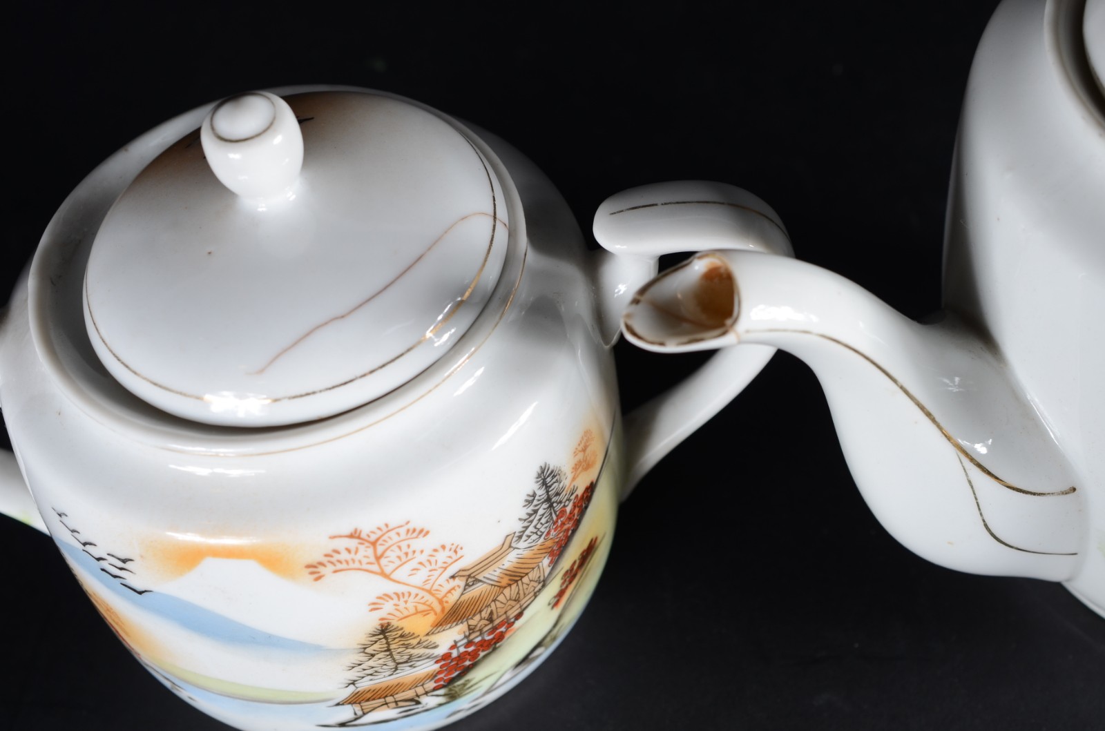 Aparelho de chá de porcelana oriental AFI China, decorado com... - foto 4 de 11