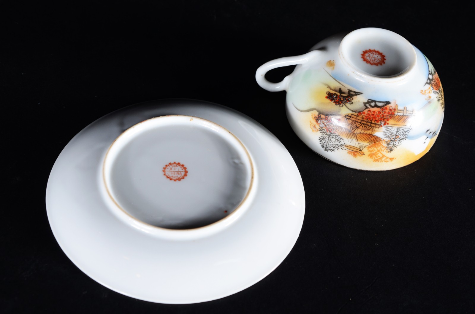 Aparelho de chá de porcelana oriental AFI China, decorado com... - foto 9 de 11
