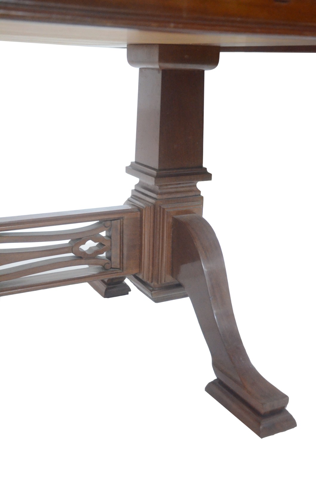 Mesa de jantar de madeira envernizada, duas tabuas extensoras (1,05... - foto 4 de 11
