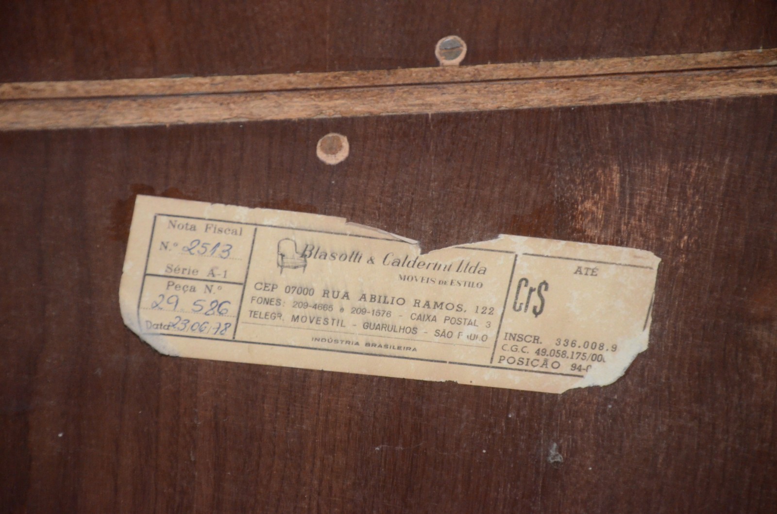Escrivaninha "Trumeau" de madeira clara, parte inferior com 2 gavetas... - foto 10 de 11