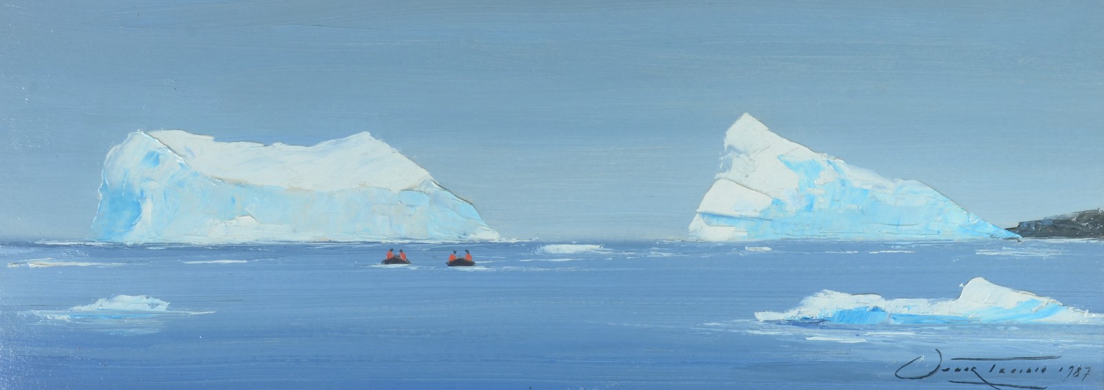 Oscar Tecídio (1926-1995), Azul e Branco - Antártica - foto 1 de 6