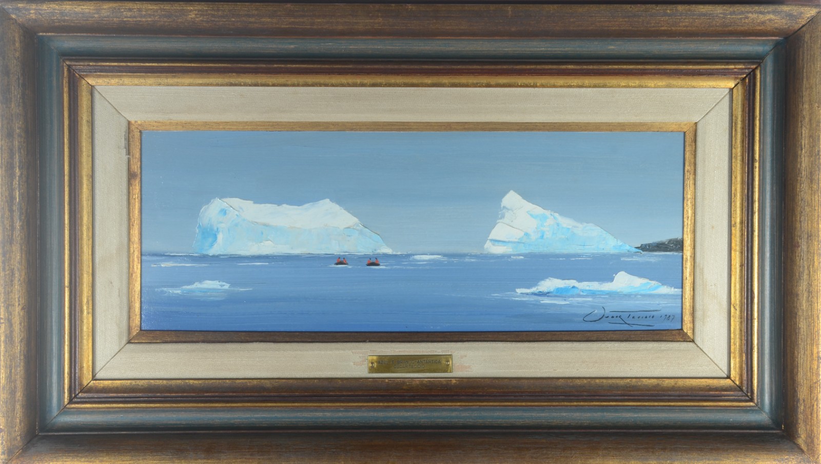Oscar Tecídio (1926-1995), Azul e Branco - Antártica - foto 2 de 6