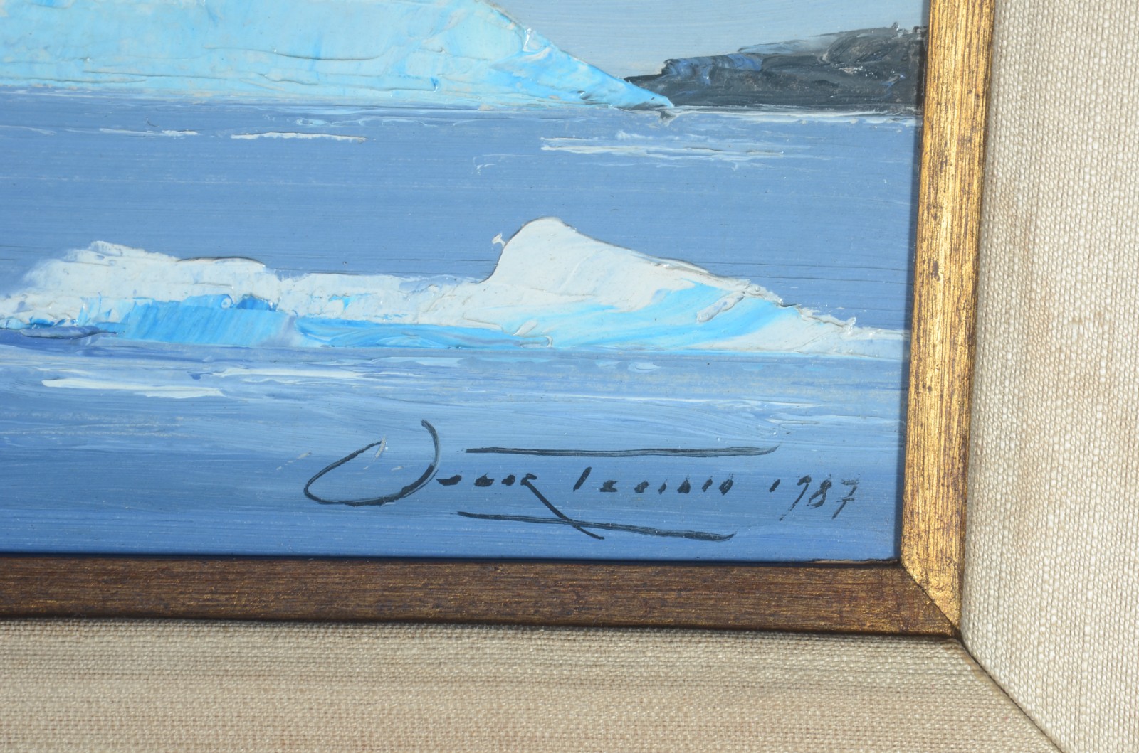 Oscar Tecídio (1926-1995), Azul e Branco - Antártica - foto 3 de 6