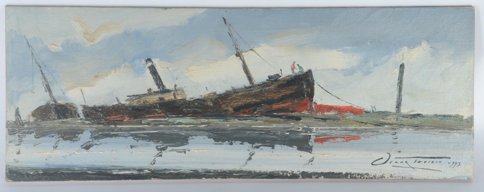 Oscar Tecídio (1926-1995), Barco em Reparos - foto 2 de 5