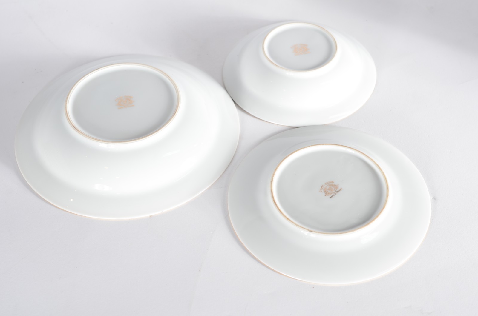 Aparelho de jantar de porcelana japonesa "Jyoto", branca com tarja... - foto 3 de 11