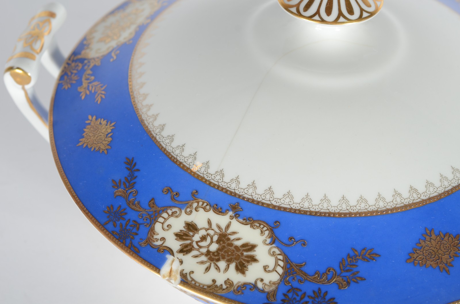 Aparelho de jantar de porcelana japonesa "Jyoto", branca com tarja... - foto 6 de 11