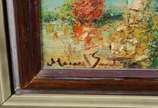 Manoel Santiago (1897-1987), Vaso de Flores - Óleo sobre eucatex.