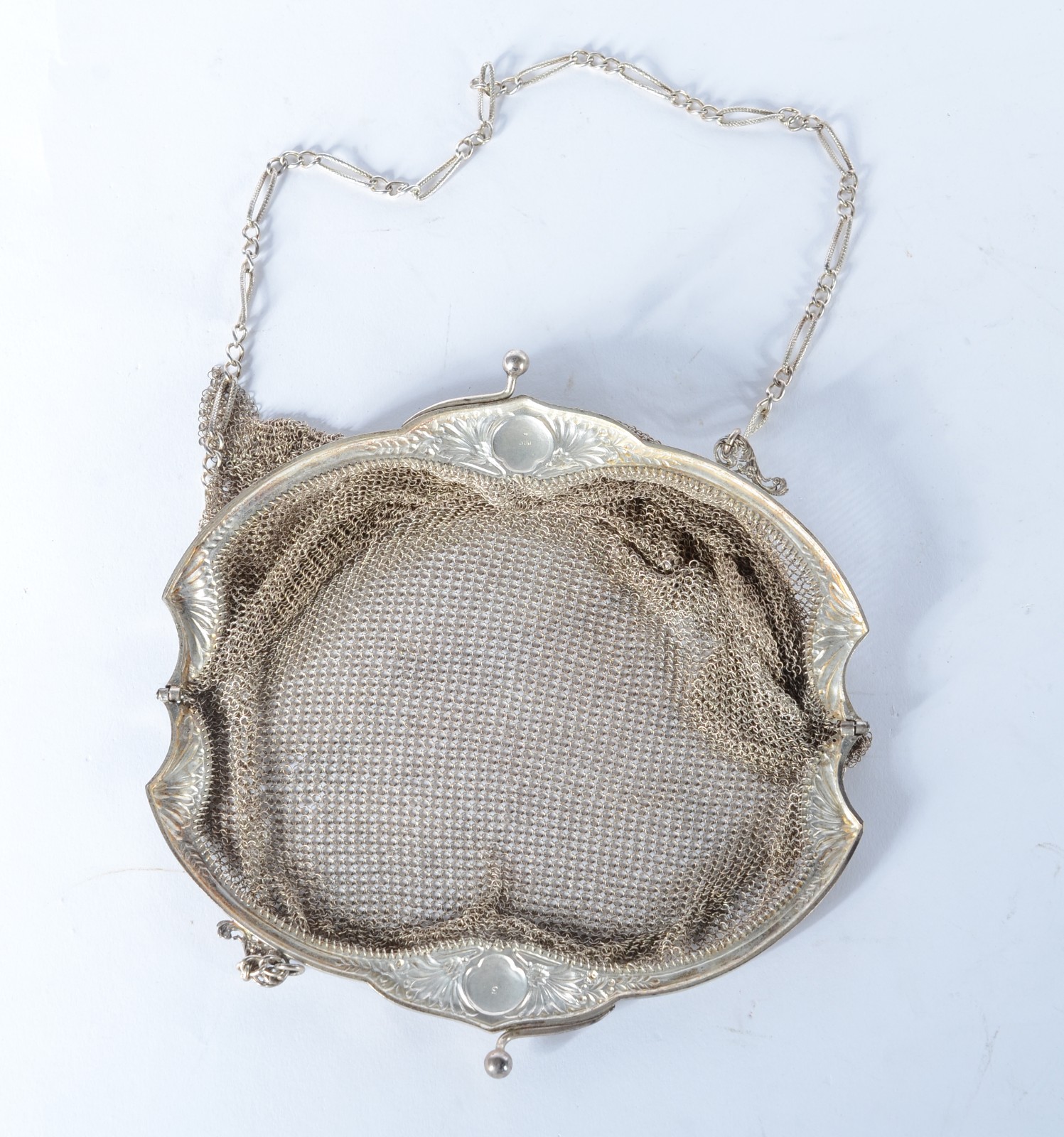 Bolsa de malha de prata, contraste 800 mls. Peso da prata: 210 g... - foto 8 de 10
