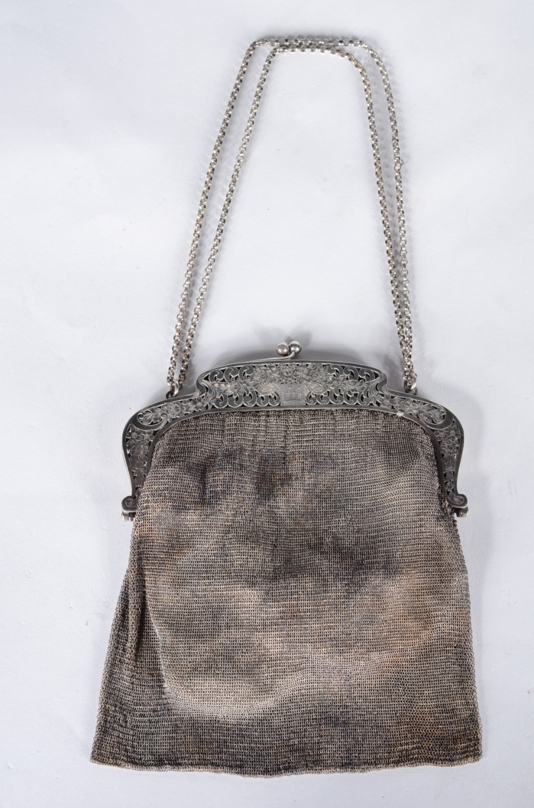 Bolsa de malha de prata, contraste 800 mls. Peso da prata: 280 g... - foto 2 de 10