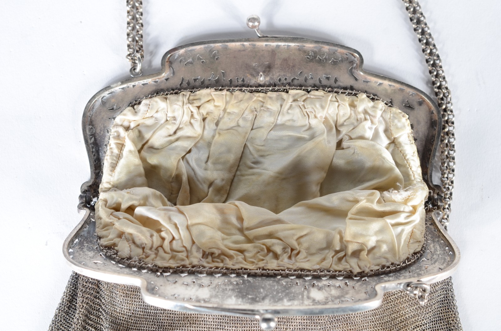 Bolsa de malha de prata, contraste 800 mls. Peso da prata: 280 g... - foto 8 de 10
