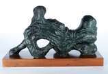 Bruno Giorgi (1905-1993), Esfinge - Escultura de bronze patinado, base de madeira. Assinada.