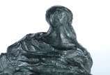 Bruno Giorgi (1905-1993), Esfinge - Escultura de bronze patinado, base de madeira. Assinada.