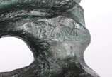 Bruno Giorgi (1905-1993), Esfinge - Escultura de bronze patinado, base de madeira. Assinada.