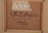 URBANO, Abstração - Óleo sobre eucatex. Datado 1994. Selo no verso da Galeria Contorno.