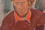 Emeric Marcier (1916-1990), Figura - Óleo sobre madeira. Datado 1970.