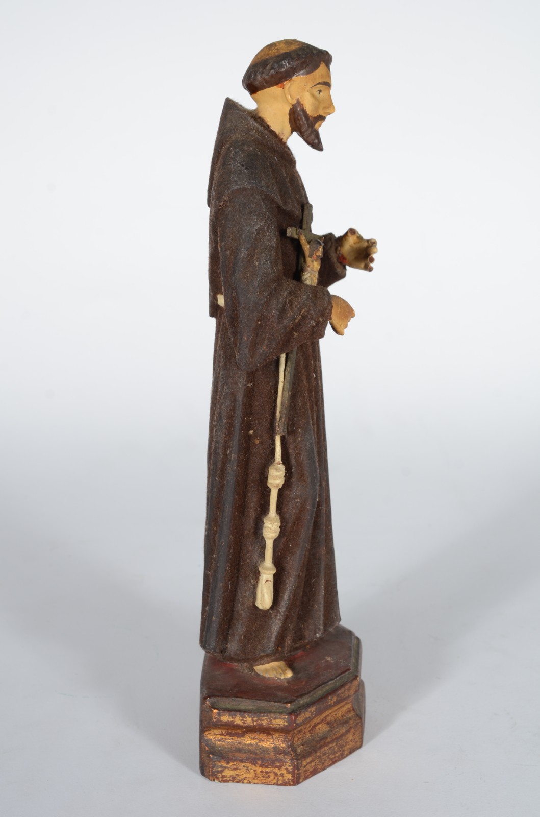São Francisco Xavier com crucifixo - Imagem de madeira policromada... - foto 6 de 7