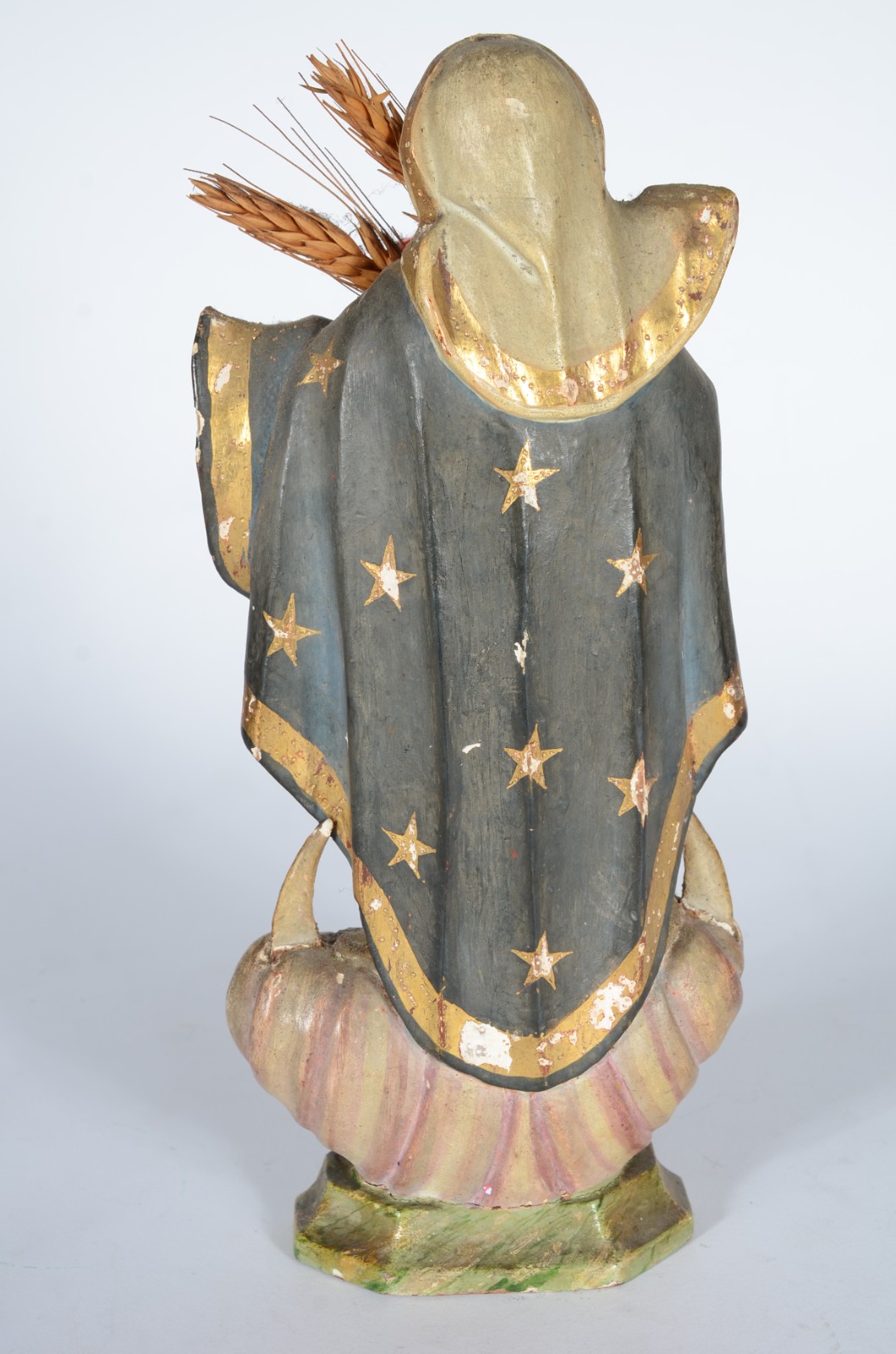 Nossa Senhora - Imagem de madeira policromada e dourada. Pequenos... - foto 5 de 8