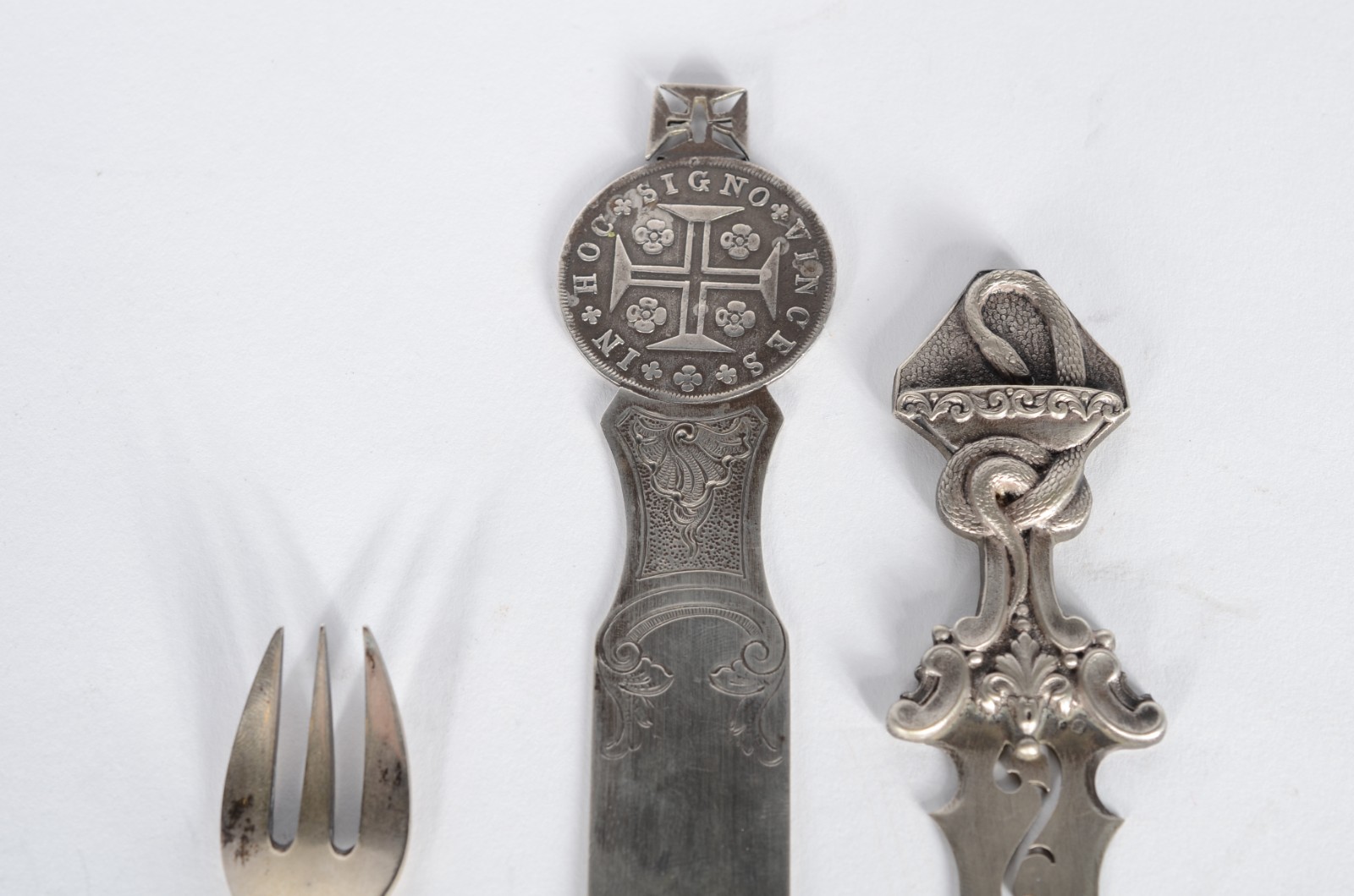 Lote com 11 peças pequenas de prata de lei, tres delas com... - foto 3 de 8