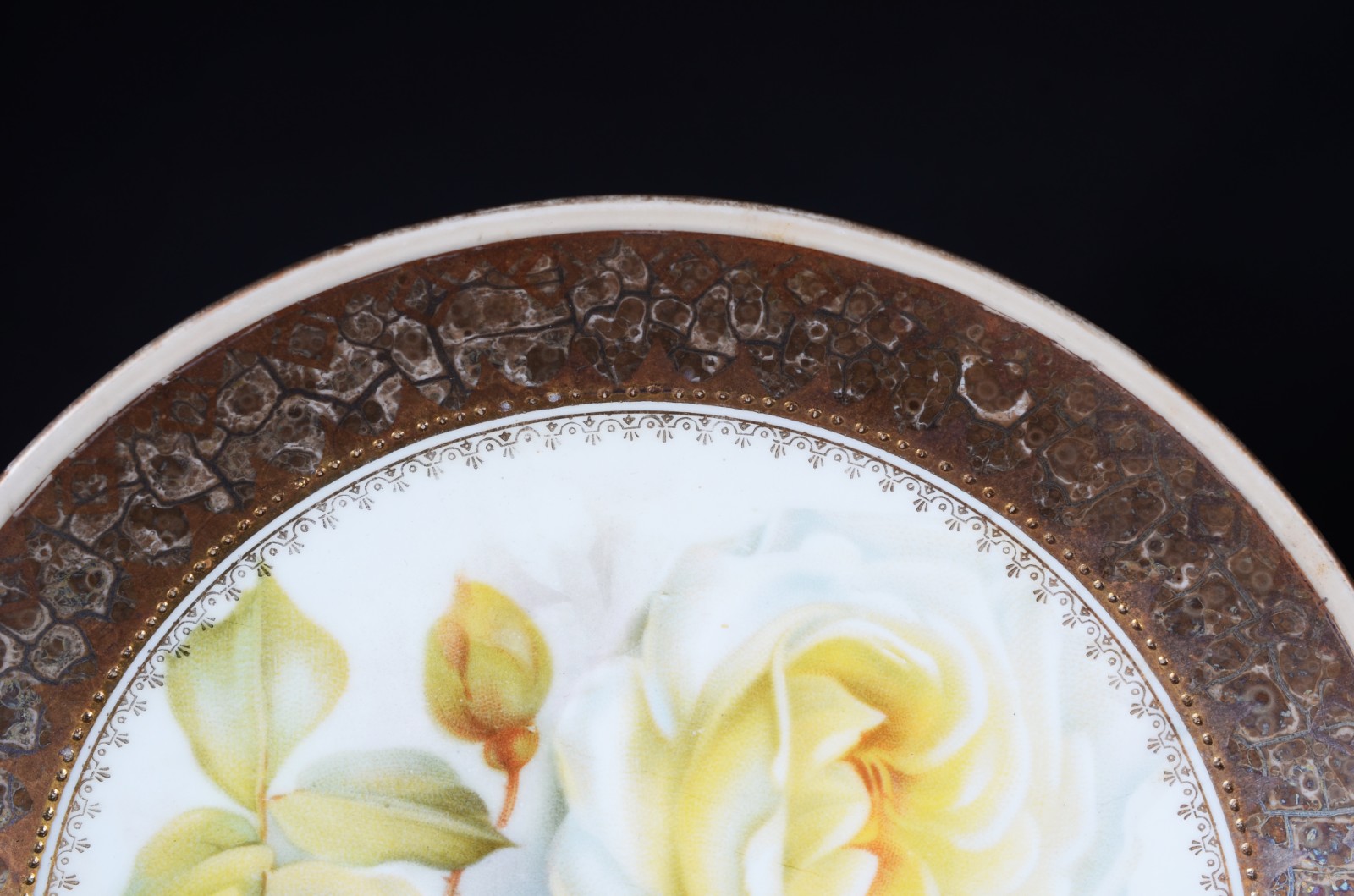 Serviço de chá de porcelana alemã RS, decorado com flores amarelas ao... - foto 3 de 11