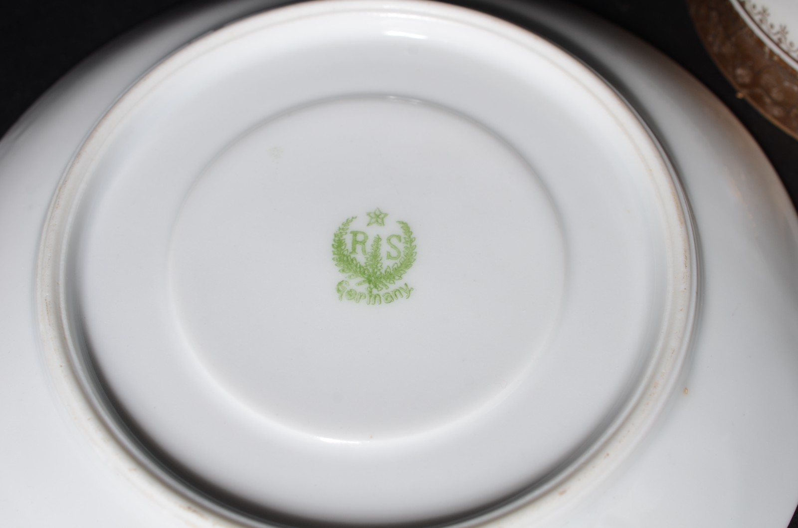 Serviço de chá de porcelana alemã RS, decorado com flores amarelas ao... - foto 8 de 11