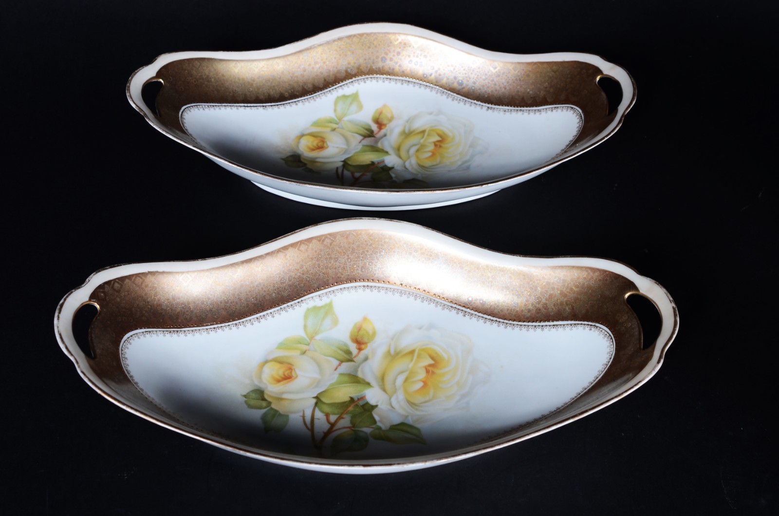 Serviço de chá de porcelana alemã RS, decorado com flores amarelas ao... - foto 10 de 11