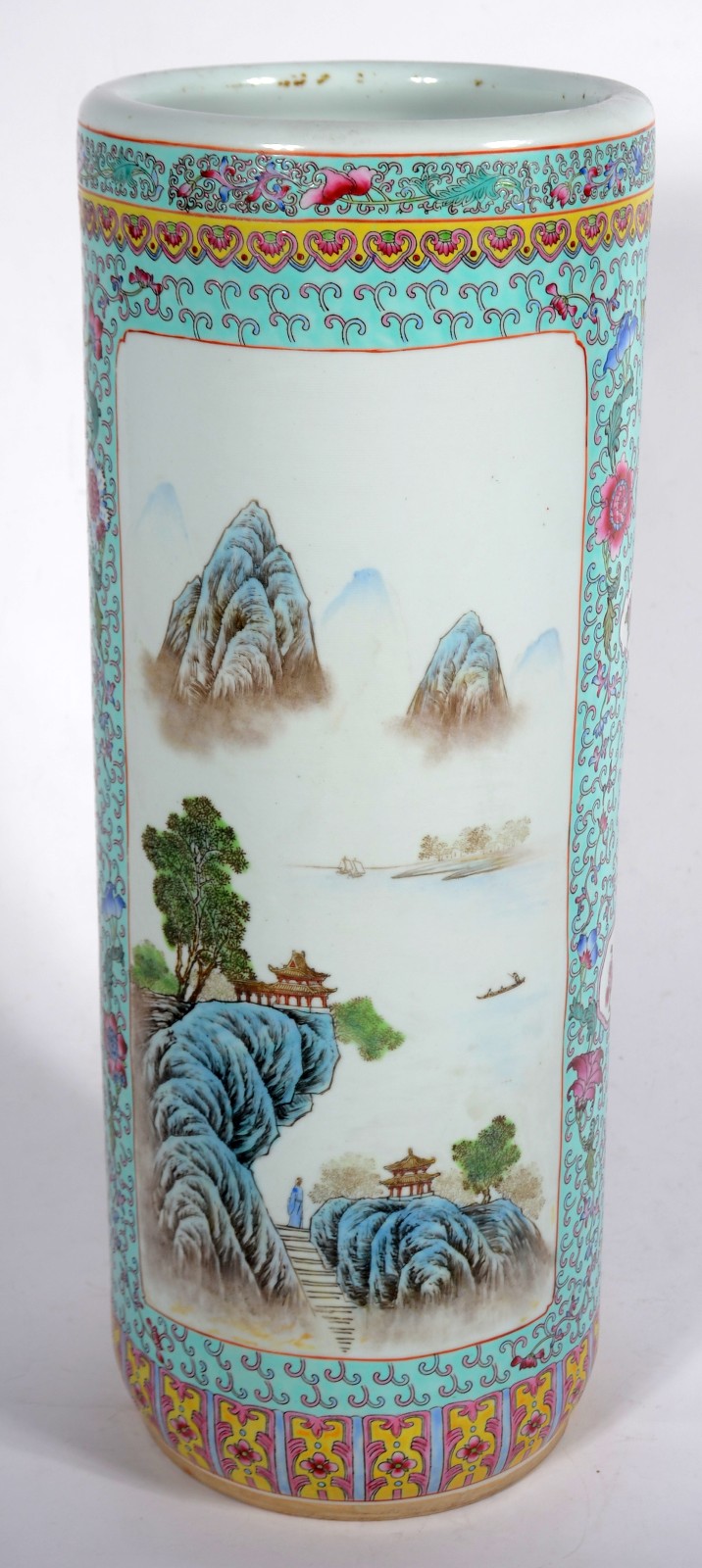 Bengaleiro de porcelana chinesa policromada. - foto 2 de 4