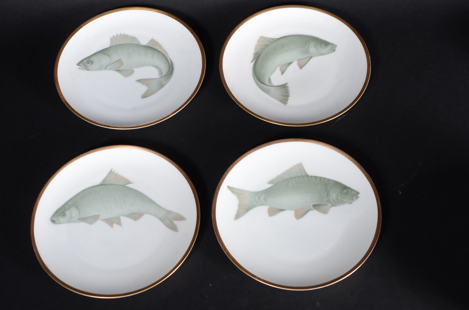 Serviço para peixe em porcelana alemã da Bavaria, manufatura... - foto 2 de 6
