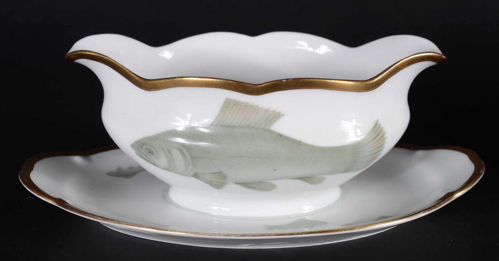 Serviço para peixe em porcelana alemã da Bavaria, manufatura... - foto 5 de 6