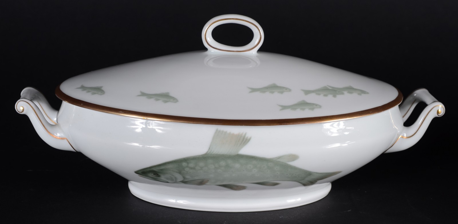 Serviço para peixe em porcelana alemã da Bavaria, manufatura... - foto 6 de 6