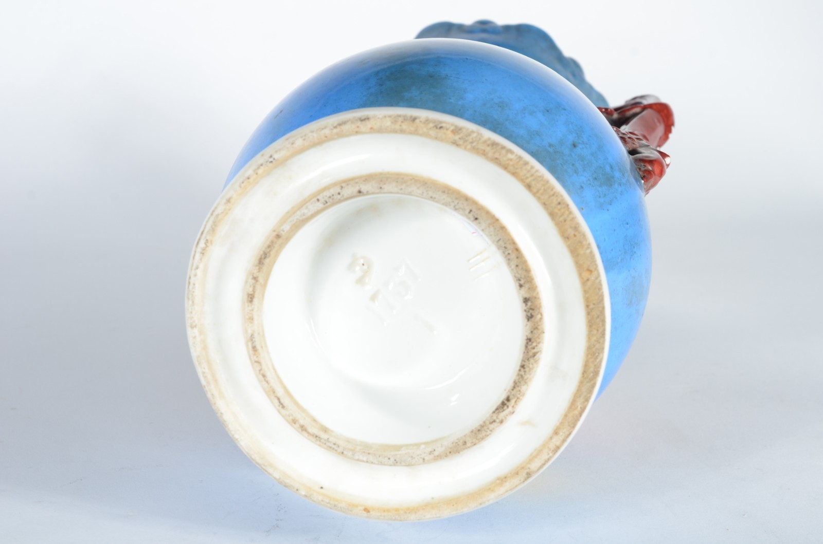Vaso de porcelana francesa Velho Paris, decorado com flores em... - foto 9 de 9