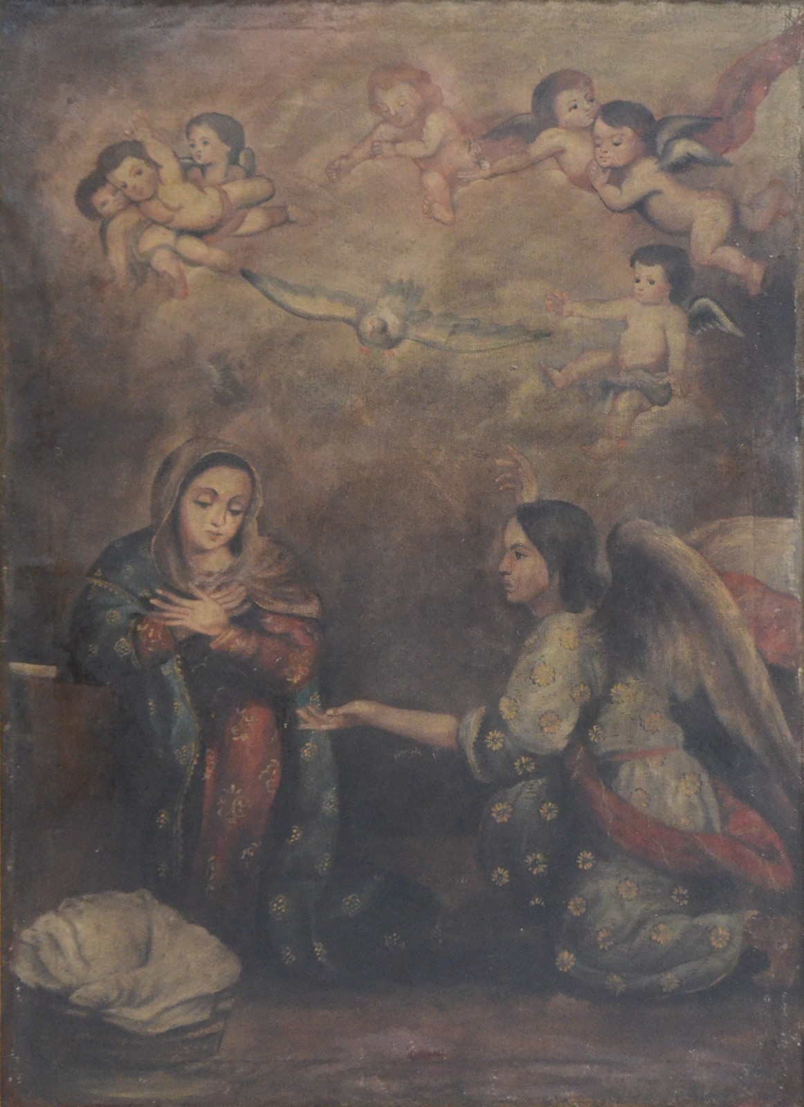Escola Cusquenha (1538), Anunciação do Arcanjo a Virgem Maria - foto 1 de 3