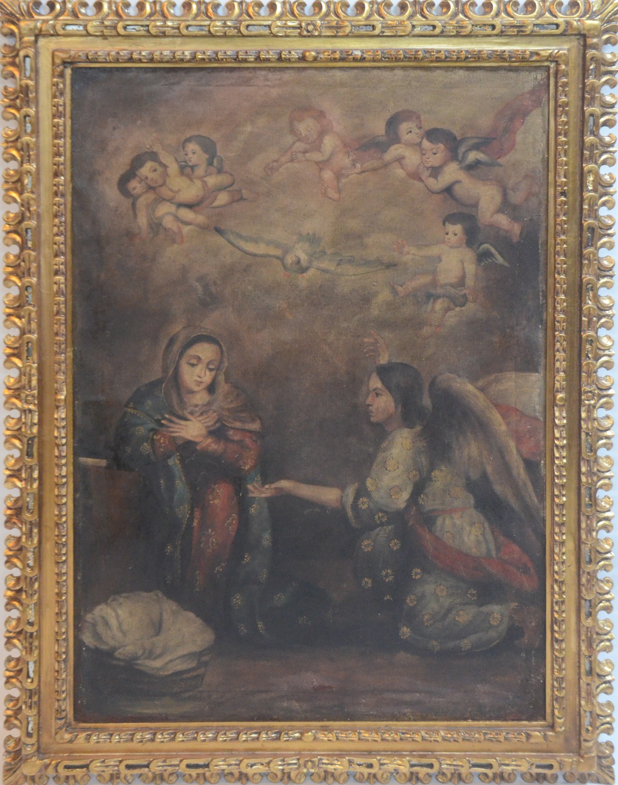 Escola Cusquenha (1538), Anunciação do Arcanjo a Virgem Maria - foto 2 de 3