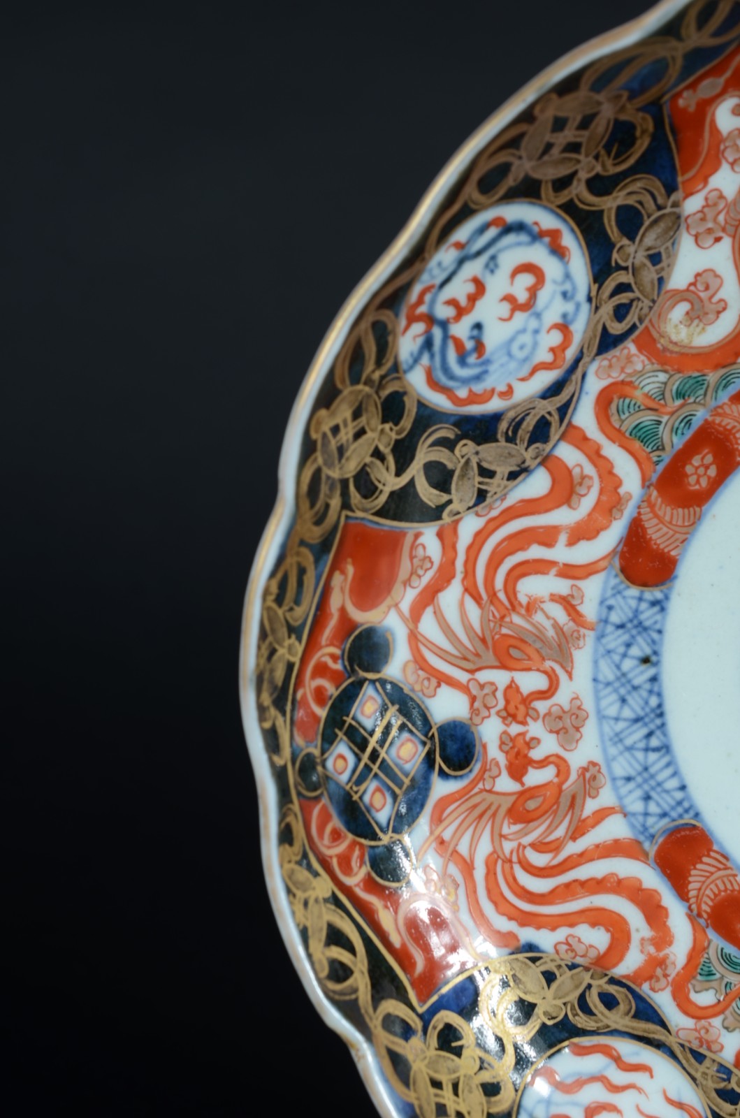 Prato de porcelana japonesa Imari. - foto 3 de 6