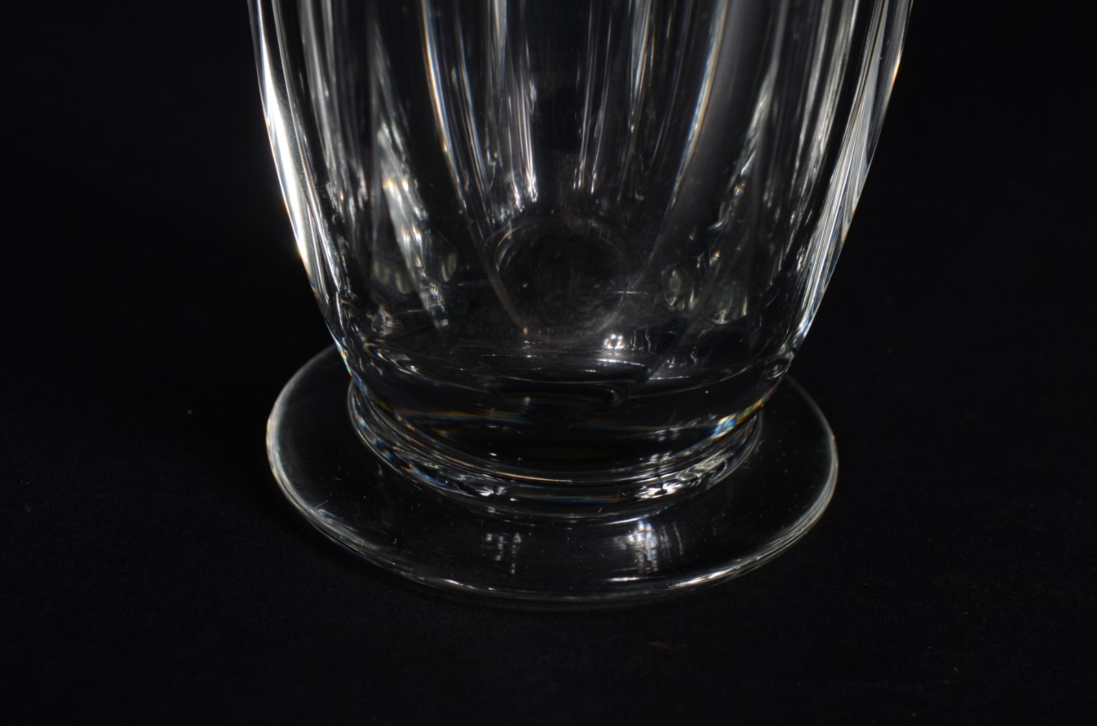 Conjunto com 6 copos longos de cristal facetado. - foto 5 de 5