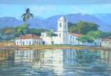 Thiago Castro (1984), Paraty - Óleo sobre eucatex.