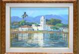 Thiago Castro (1984), Paraty - Óleo sobre eucatex.