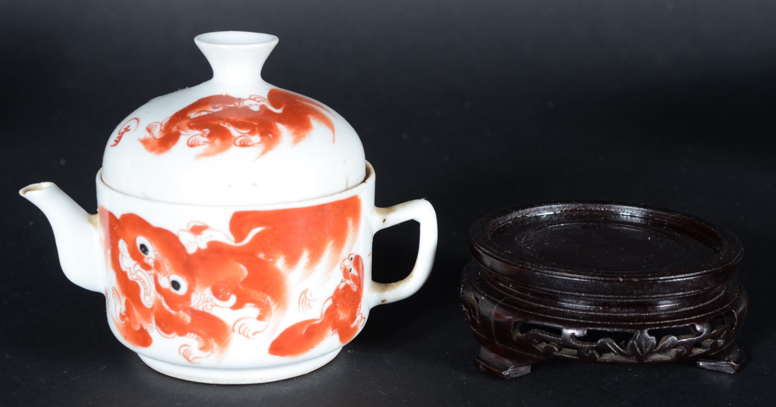 Conjunto com 6 antigas peças de porcelana chinesa decoradas com... - foto 6 de 6