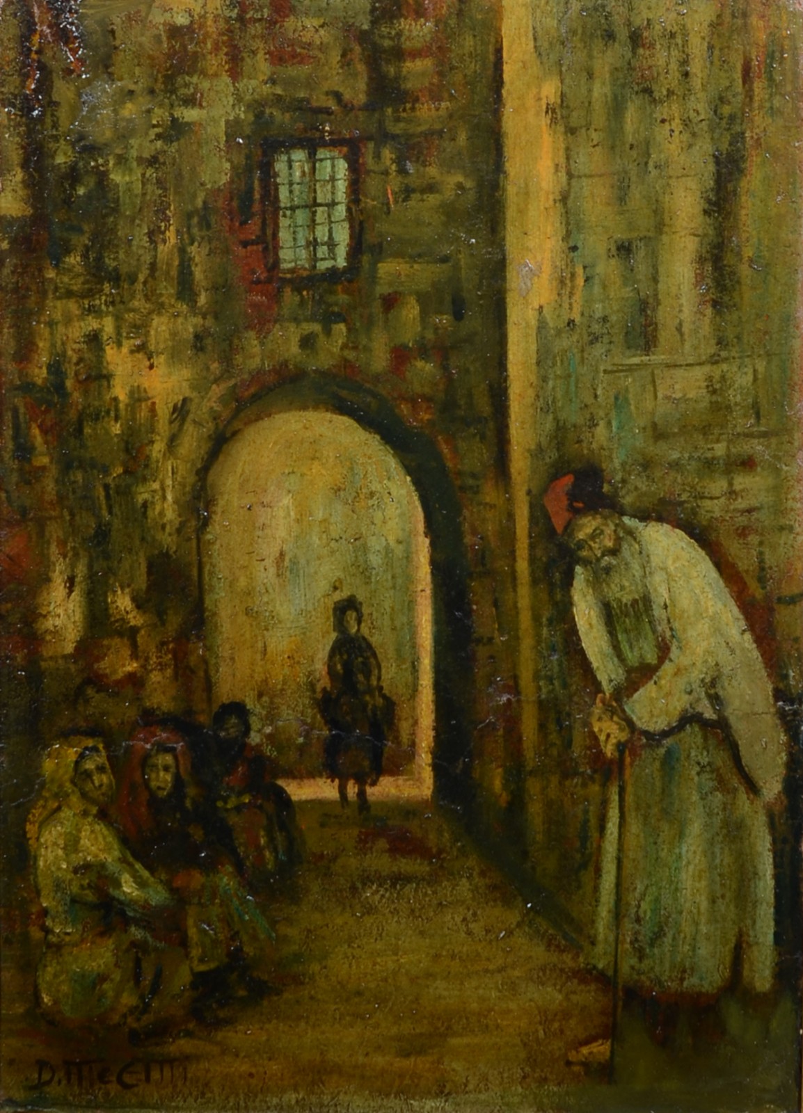 Dario Mecatti (1909-1976), Figuras orientais com arco ao fundo - foto 1 de 4