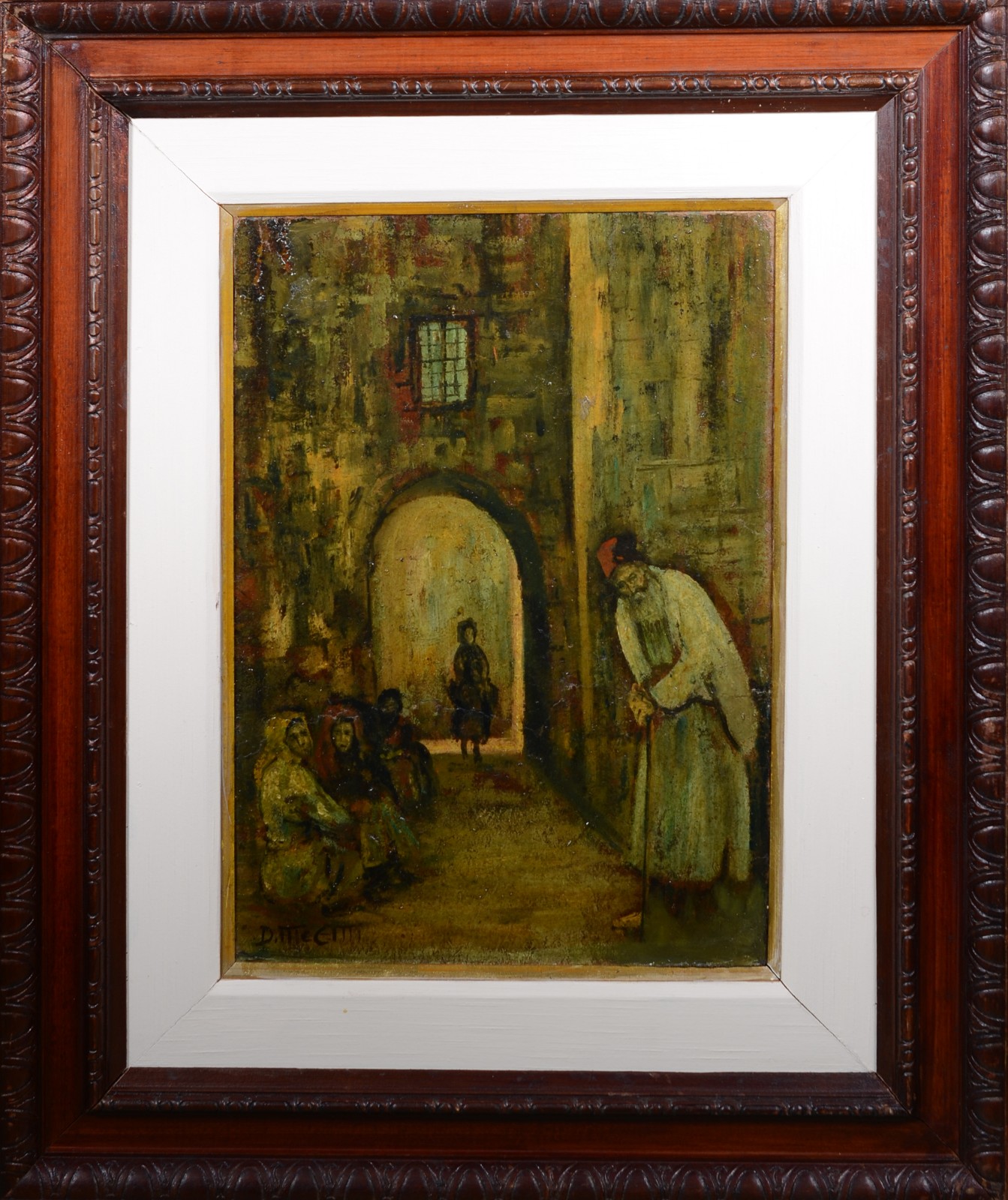 Dario Mecatti (1909-1976), Figuras orientais com arco ao fundo - foto 2 de 4
