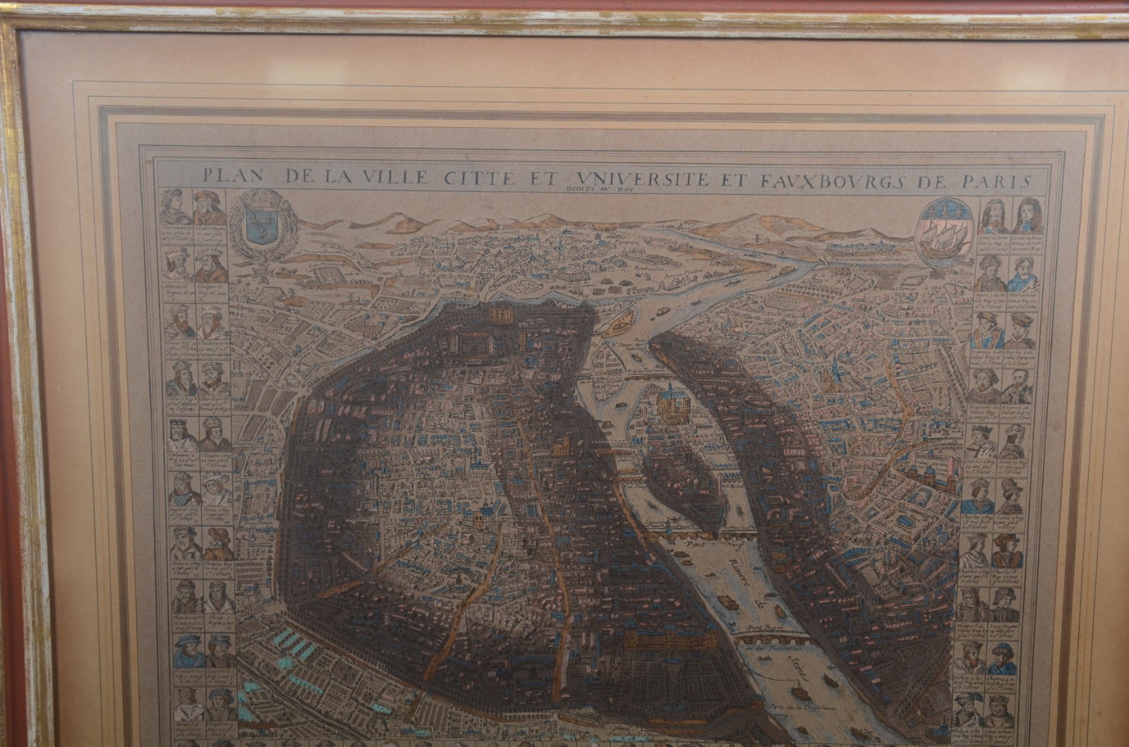 Plan de la ville citte et universite et fauxbourgs de Paris - foto 6 de 7