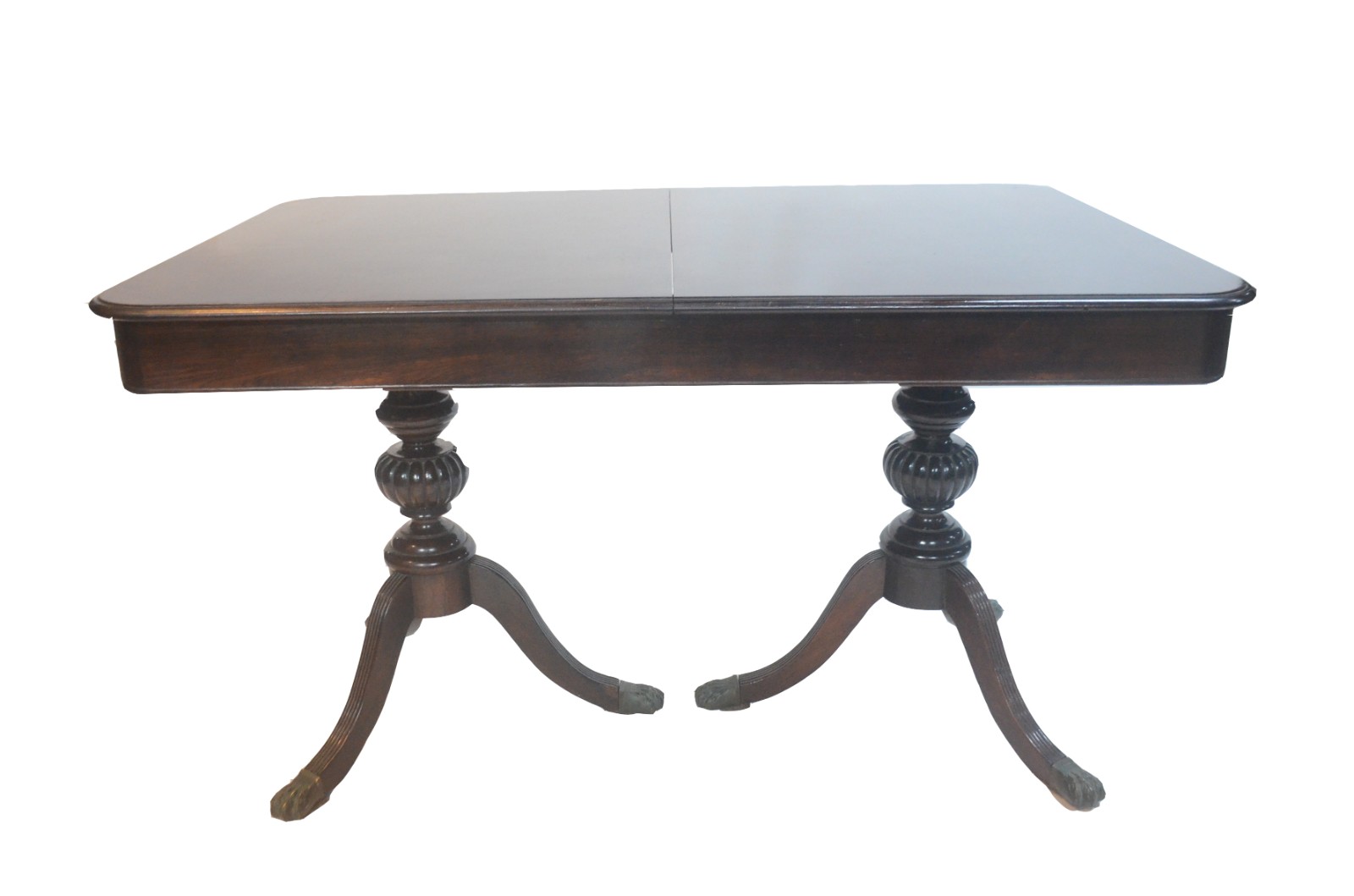 Mesa de jantar de jacarandá, tampo retangular com uma tábua extensora... - foto 2 de 11