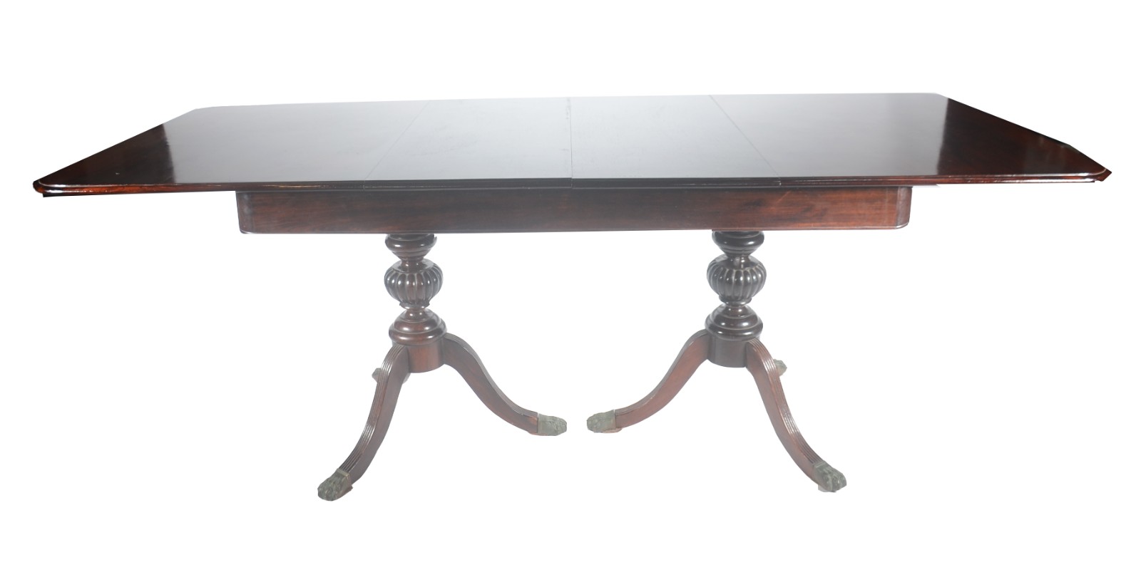 Mesa de jantar de jacarandá, tampo retangular com uma tábua extensora... - foto 4 de 11